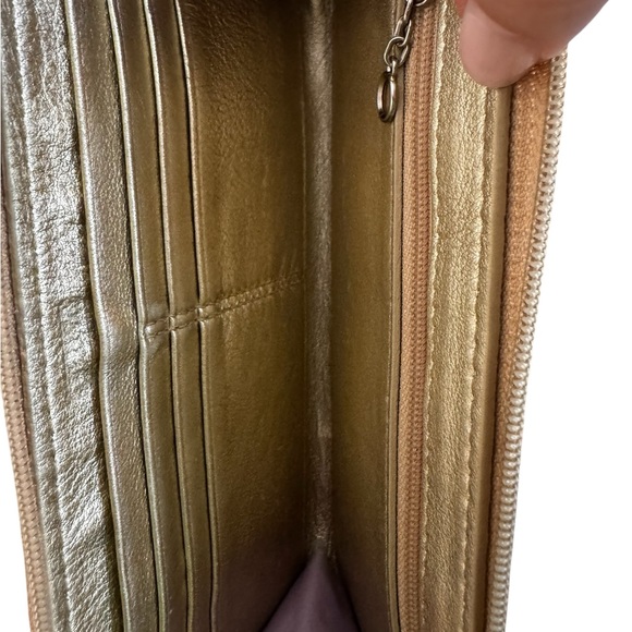 COACH Signature Zip Around Wristlet Wallet - Picture 8 of 14